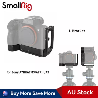 $73.02 • Buy SmallRig Arca QR L-Bracket For Sony A7 III, A7R III, And A9 Camera-2122D