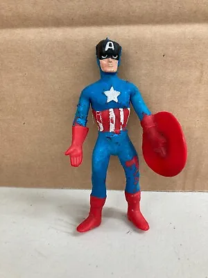 Mego Captain America Bend N Flex Bendy 1973 • $25.11
