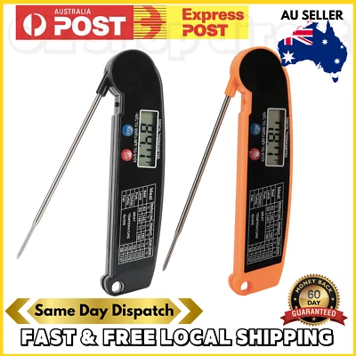 $9.50 • Buy Digital Thermometer Probe Temperature Food Bbq Meat Kitchen Cooking Foldable AU