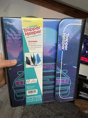 $10.50 • Buy Vintage 80s/90s Retro Style Mead Trapper Keeper Binder Brand New TRAPPER KEEPER