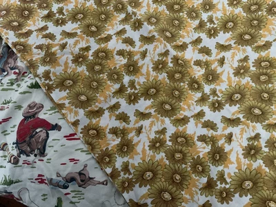 Pillowcase Set Cowboy Cath Kidston Nostalgic Cotton Floral Kids Glamour Fun • £12.99