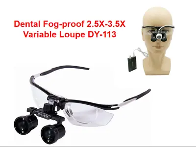 2.5X-3.5X Variable Magnification Dental Binocular Loupes CompoundOptic DY-113 US • $59.73