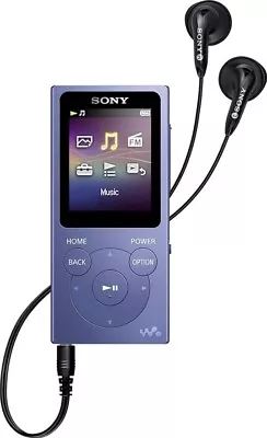 Sony Walkman NW-E394R 8 GB MP3 Player With FM Radio - Blue • £39