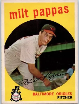 1959 Topps #391 Milt Pappas • $5.59