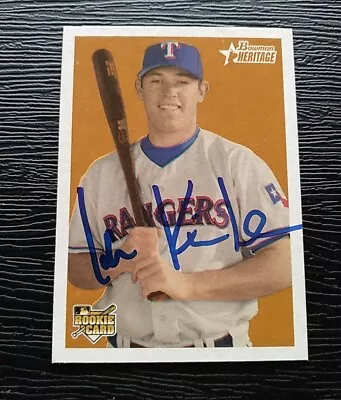 Ian Kinsler Autographed Signed 2006 Bowman Heritage Rookie Card Jsa Auction Loa • $34.99