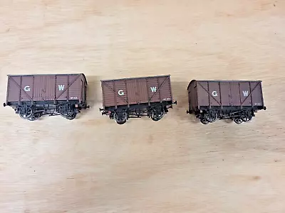 Hornby 3 X GW Vent Van Wagon Brown No 43 (Look Weathered) • £5.99