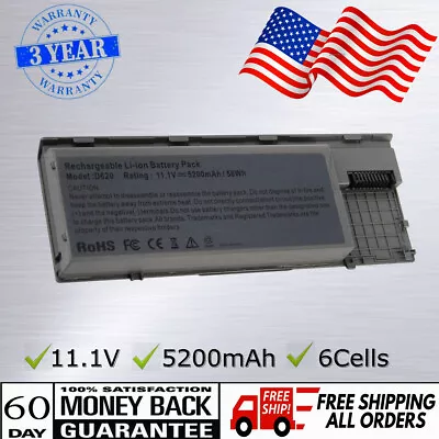 Battery For Dell Latitude D620 D630 D631 D640 M2300 PC764 TC030 310-9080 HX345  • $15.99