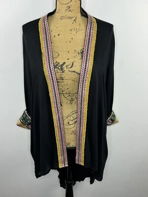 $66 • Buy Arnhem Black  Boho Hippy Kimono Jacket - Size S