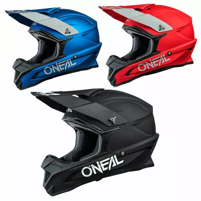 Oneal 1 Series Solid Offroad Motocross ATV Dirt Bike MX Adult Helmet SRS 0632 • $107.99