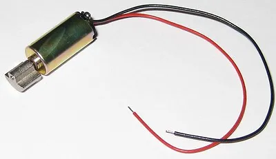 Mini Pager And Cell Phone Vibrator Motor With Wires - 1 To 3 V DC - 2.2 Gram • $6.50