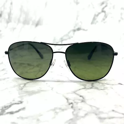 Maui Jim Cliff House Sunglasses MJ247-02 Aviator 59-15-120 Japan Green Lens • $121.49