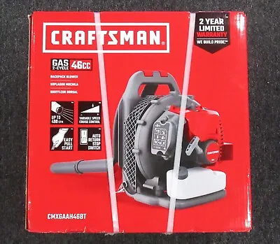 Craftsman 46-cc 2-cycle Gas Backpack Leaf Blower CMXGAAH46BT • $214