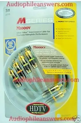 Monster Cable M1000CV  1 Meter Component Video Cable  • $29.99