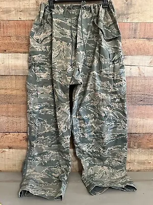 USAF ABU Gore-Tex Pants Tiger Stripe Camo Men XL Regular APECS Trousers Cold WET • $32