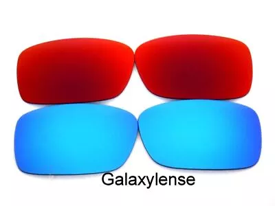 Galaxy Replacement Lenses For Oakley Crankcase Sunglasses Blue&Red Polarized • $10.78