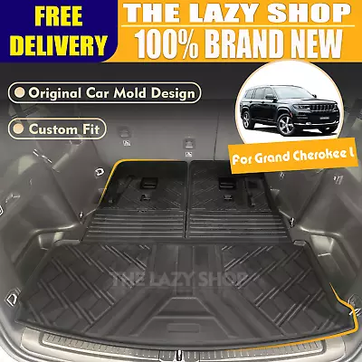 3D TPE Detachable Boot Mat Cargo Mat For Grand Cherokee L WL 7seats 2021+ 3pcs • $89.10