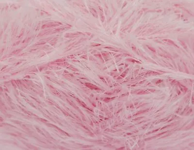 £2.09 • Buy King Cole Moments DK Eyelash Yarn 50g - Soft Pink