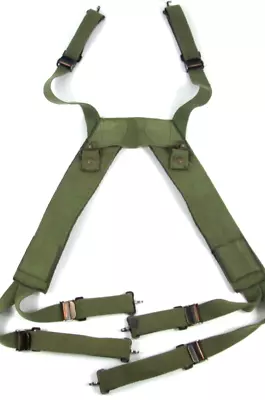 WWII United States Field Combat Suspenders OD Green Field Personal Military Gear • $20