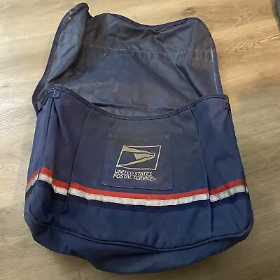 USPS Postal Mail Carrier Satchel Bag With Padded Leather Shoulder Strap RARE • $75