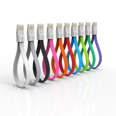 Micro USB Cable Flat Short Fast Charging Mini Data Charger Lead Android • £1.34