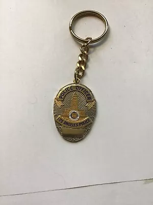 Vintage L.A Police Mini Badge Key Chain.gold Toned! • $7.99