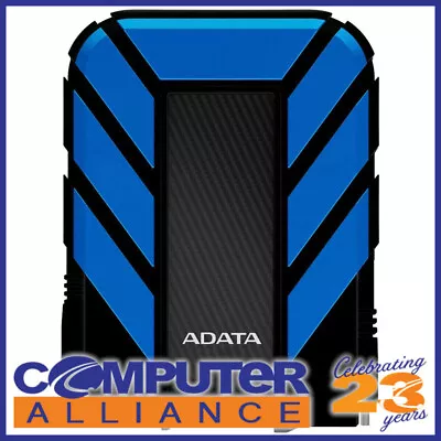 1TB Adata AHD710P-1TU31-CBL Durable Waterproof Shock Resistant USB 3.1 HDD BLUE • $119