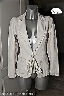 Pretty Luxurious Coat White Jacket Strechy étoile Isabel Marant Size 1 • $113.59