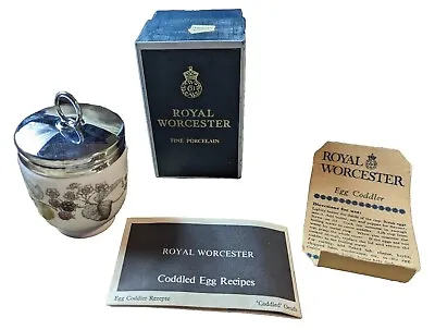 Royal Worcester Fine Porcelain Egg Coddler Recipes Original Box VINTAGE! Oct23 • $37.24