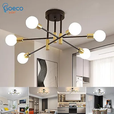 6-Light Modern Sputnik Chandelier Ceiling Fixture Pendant Light Living Room Lamp • $33.99