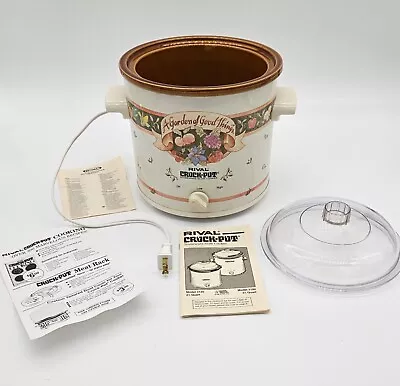 Vintage Rival Crock Pot 3100 3.5 Qt Slow Cooker W/ Box Garden Of Good Things • $15