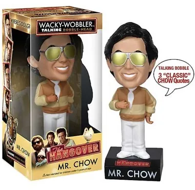 2010 Funko Wacky Wobbler Talking Bobble Head Mr. Chow The Hangover Movie NEW • $24.99
