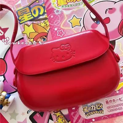 Hello Kitty Red Vintage Leather Saddle Bag Womens Small Crossbody Shoulder Bag • $33