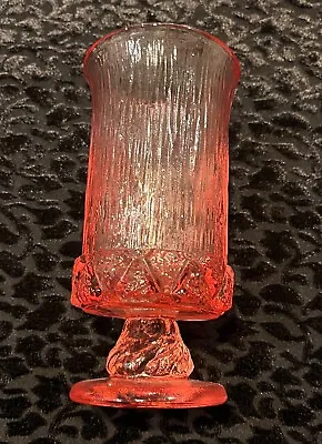 Vintage Fostoria Sorrento Pink Rose Iced Tea Goblet   • $10