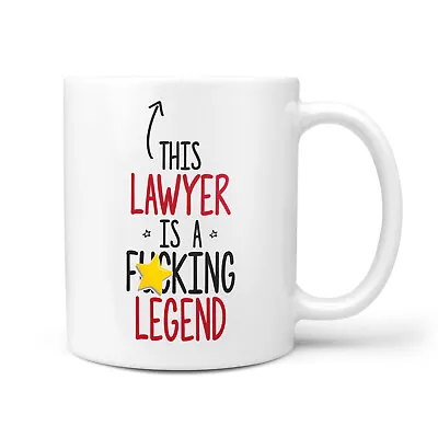 F*cking Legend Lawyer Gift Mug - Funny Thank You Presents For Lawyers Office • £9.95