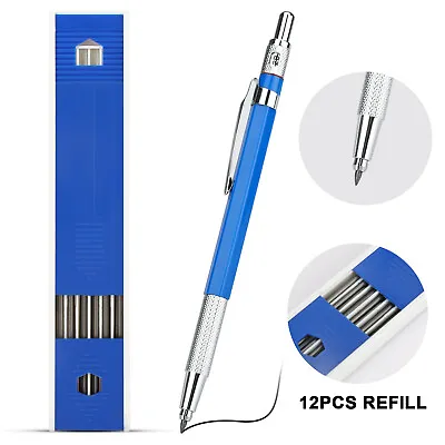 2.0mm Mechanical Drafting Clutch Pencil +12pcs Refill Lead For Sketching Drawing • $9.48