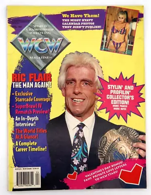 Wcw Magazine April 1994  - Ric Flair / Missy Hyatt / Big Van Vader / Starrcade • $49.95