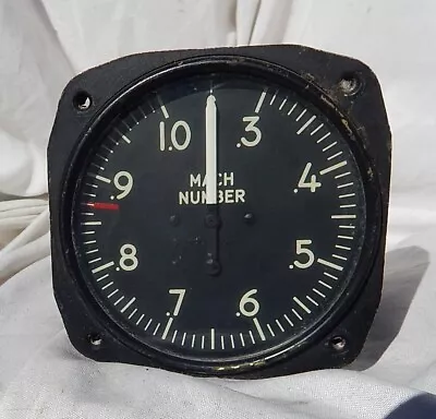 Airline & Military Aircraft Type MACH Indicator Gauge Instrument  • $337.13