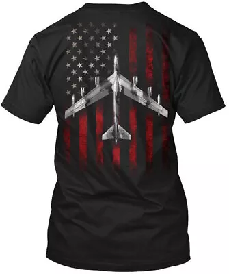 B-52 With Flag T-Shirt Made In The USA Size S To 5XL • $21.97