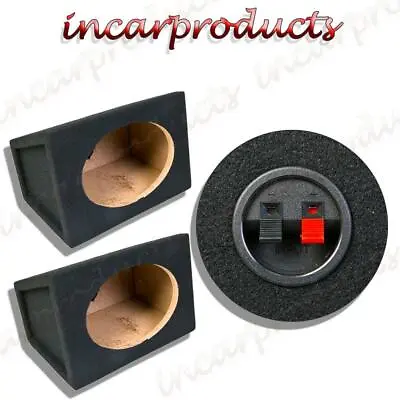 £29.99 • Buy Pair Of 6x9  Speaker Bass Box Enclosure Black Carpet 15mm MDF Enclosures 6 X 9