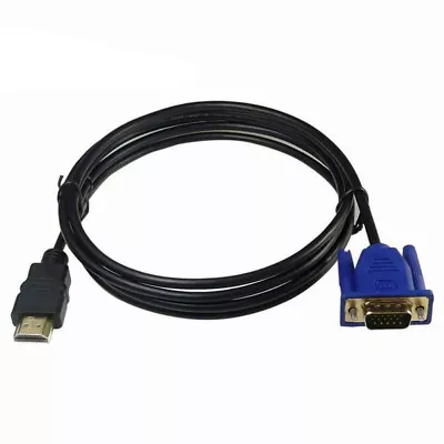 £4.44 • Buy 1m HDMI To VGA Cable 15 Pin Male VGA D-Sub HDMI Video Adapter Lead (MUST READ)