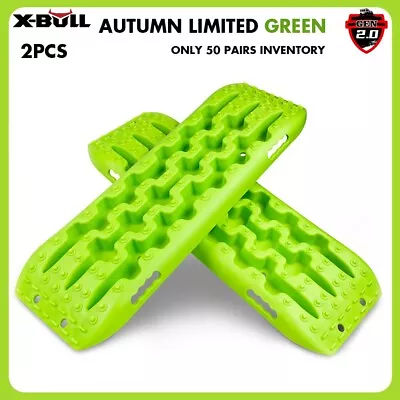 X-BULL Recovery Tracks Boards 10T 2PCS Truck Snow Mud 4WD Offroad Gen2.0 Green • $69