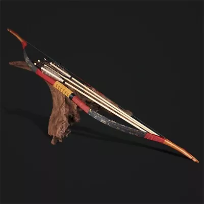 15-50lbs Traditional Recurve Bow Archery Mongolian Style Horsebow Hunting Target • $125.01