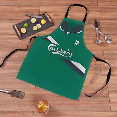 £16.99 • Buy Liverpool 1999 Away Football Shirt Green Retro Personalised Showerproof Apron