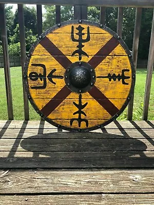 Medieval Viking Shield Ragnar Viking Shield Battle Ready Viking Shield Halloween • $104