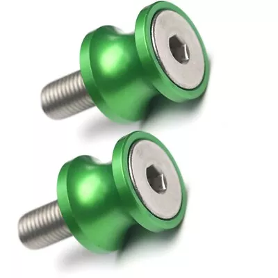 XP Green Racing Swing Arm Spools 10mm For ZRX1200R 01 02 03 04 05 06 07 08 09 • $21.28