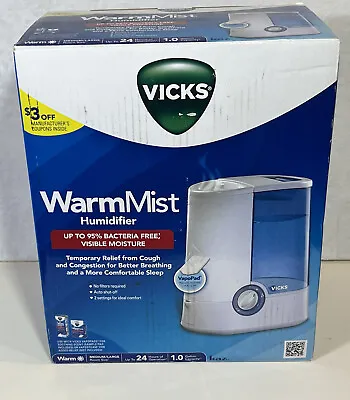 Vicks Warm Mist Filter Free Humidifier Relief 4Cough Congestion V750 1Gal • $25