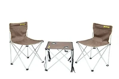 Camping Table And Chair Set 3 Piece Outdoor Beach Picnic Furniture Fishing • £29.99