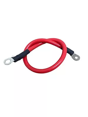 4 AWG Copper 18  Red Battery Cable  3/8  & 1/4  Lugs Wire  Marine Inverter RV • $10.95
