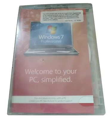 $34.95 • Buy Microsoft - Windows 7 Professional - OEM - System Builder - DVD - With Key