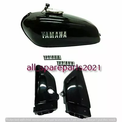 For Yamaha RX100 RX125 Fuel Petrol Gas Tank With Chrome LID Cap & Side Panels • $159.80